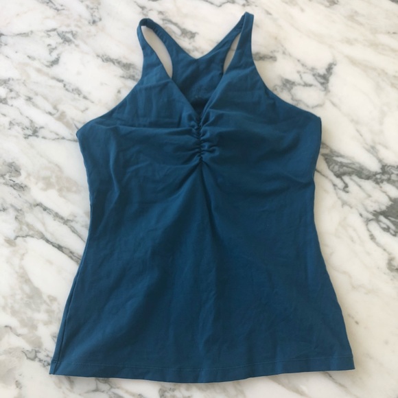 Prana Tops - Prana Teal Work Out Tank Top